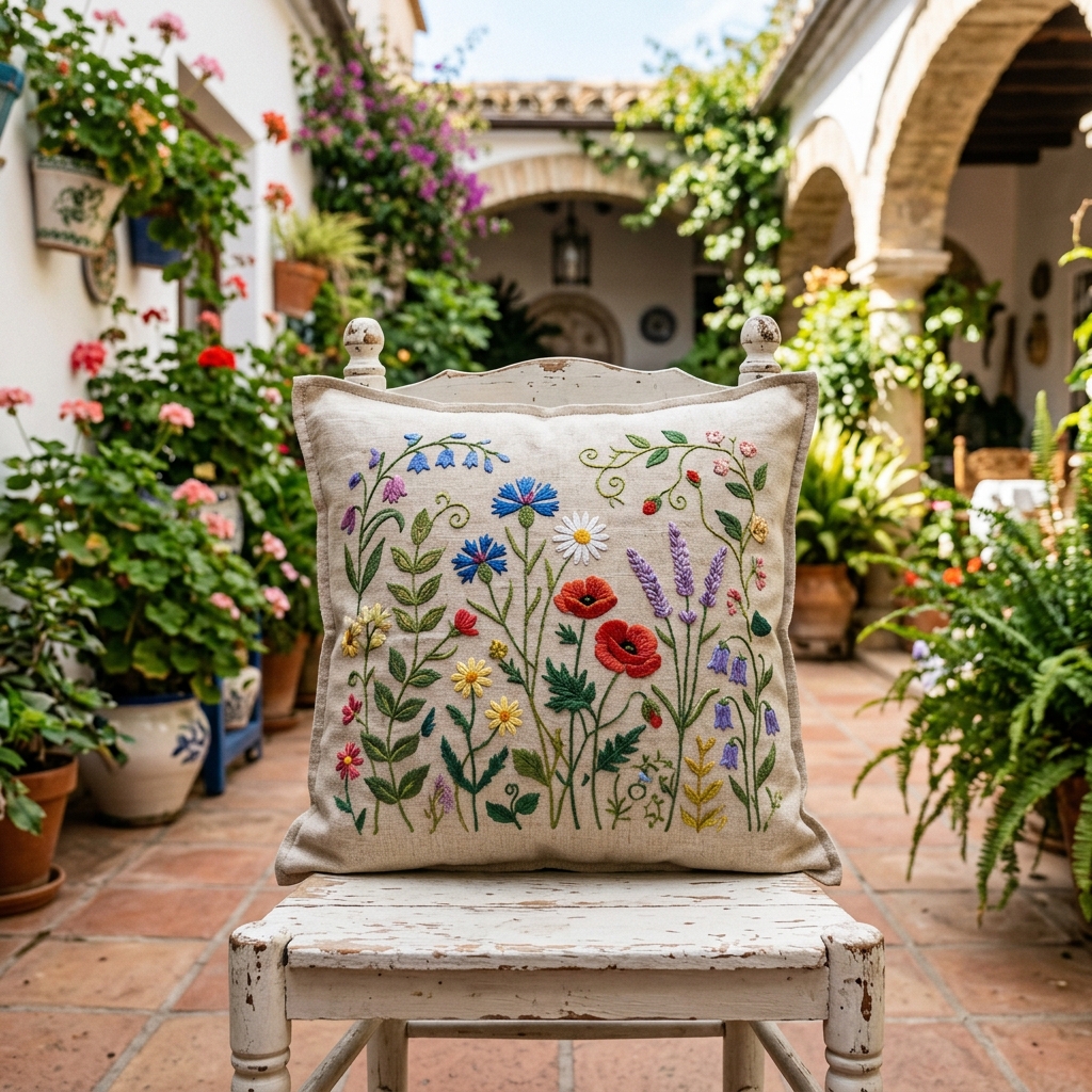 Cojín en el Patio